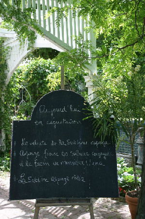 Menu de dégustation à La Sublime Asperge