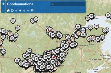 Carte des condamnations